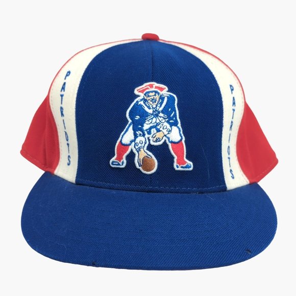 Reebok NFL New England Patriots Gridiron Classic Patriot Fitted Wool Hat Sz 8 - Picture 1 of 10